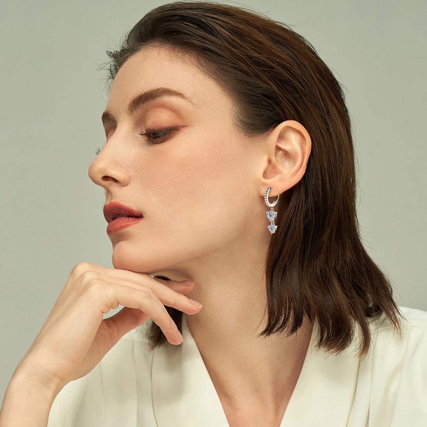 CDL Hoop Tassel Earrings