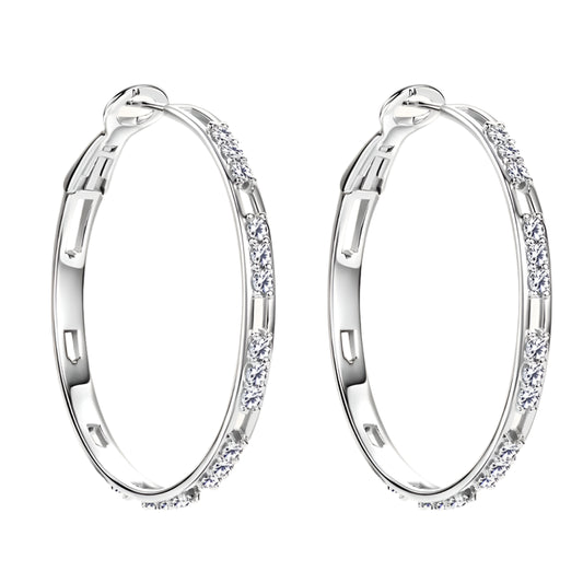 CDL Spaced Hoop Earrings