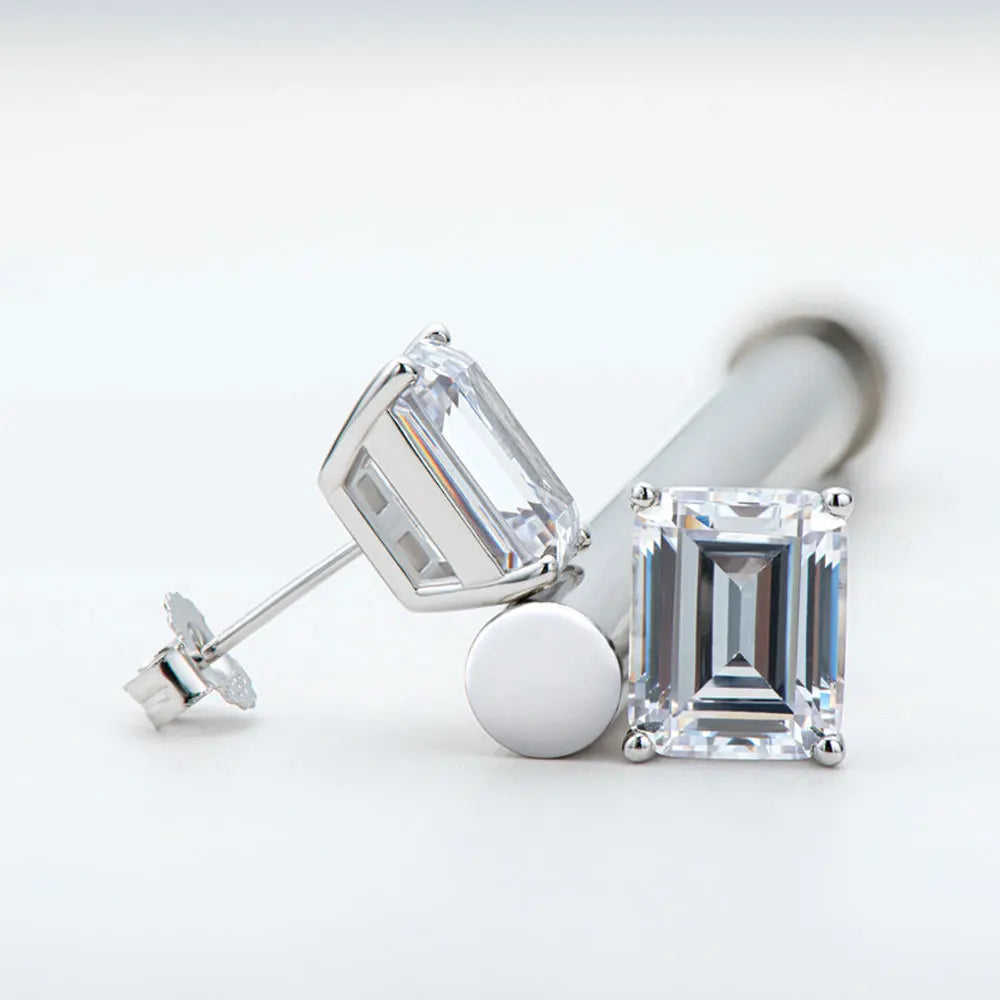 CDL Emerald Cut Earrings