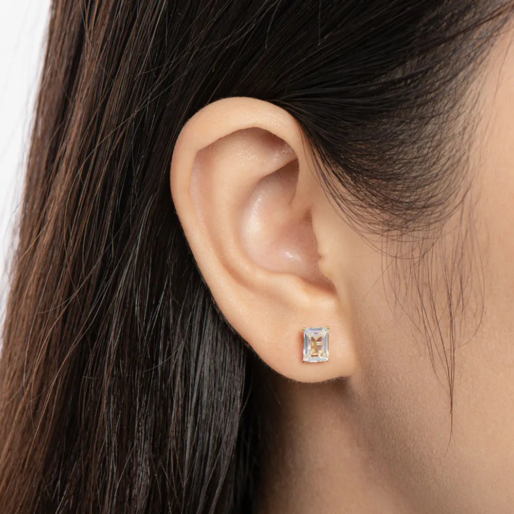 CDL Emerald Cut Earrings